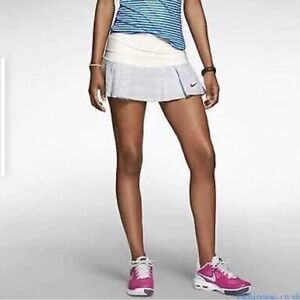 Nike White Pleated Mini Skirt